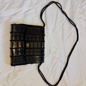 Black Film Strip Crossbody Bag